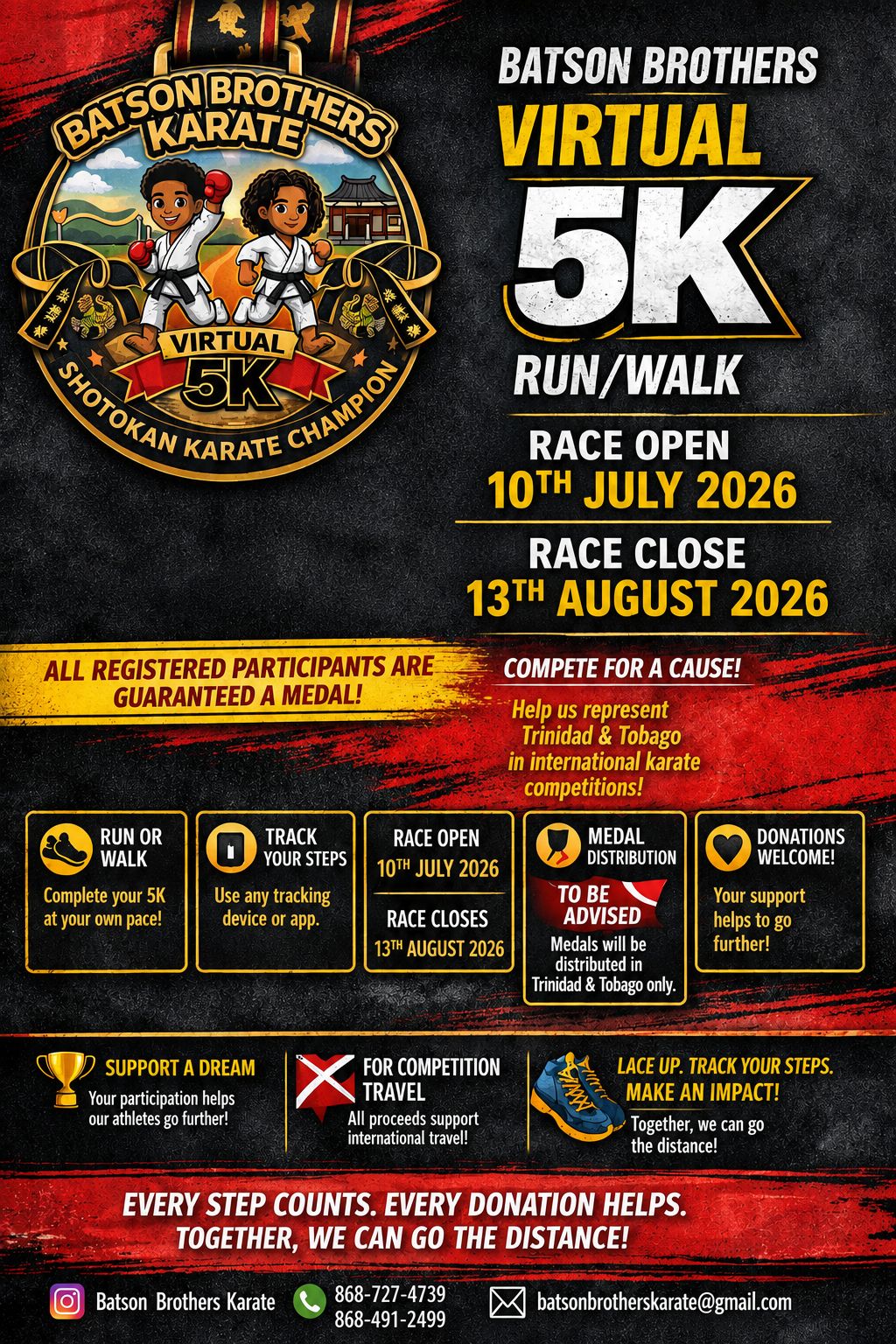 Virtual & Physical 5K Races | Island Miles Challenges