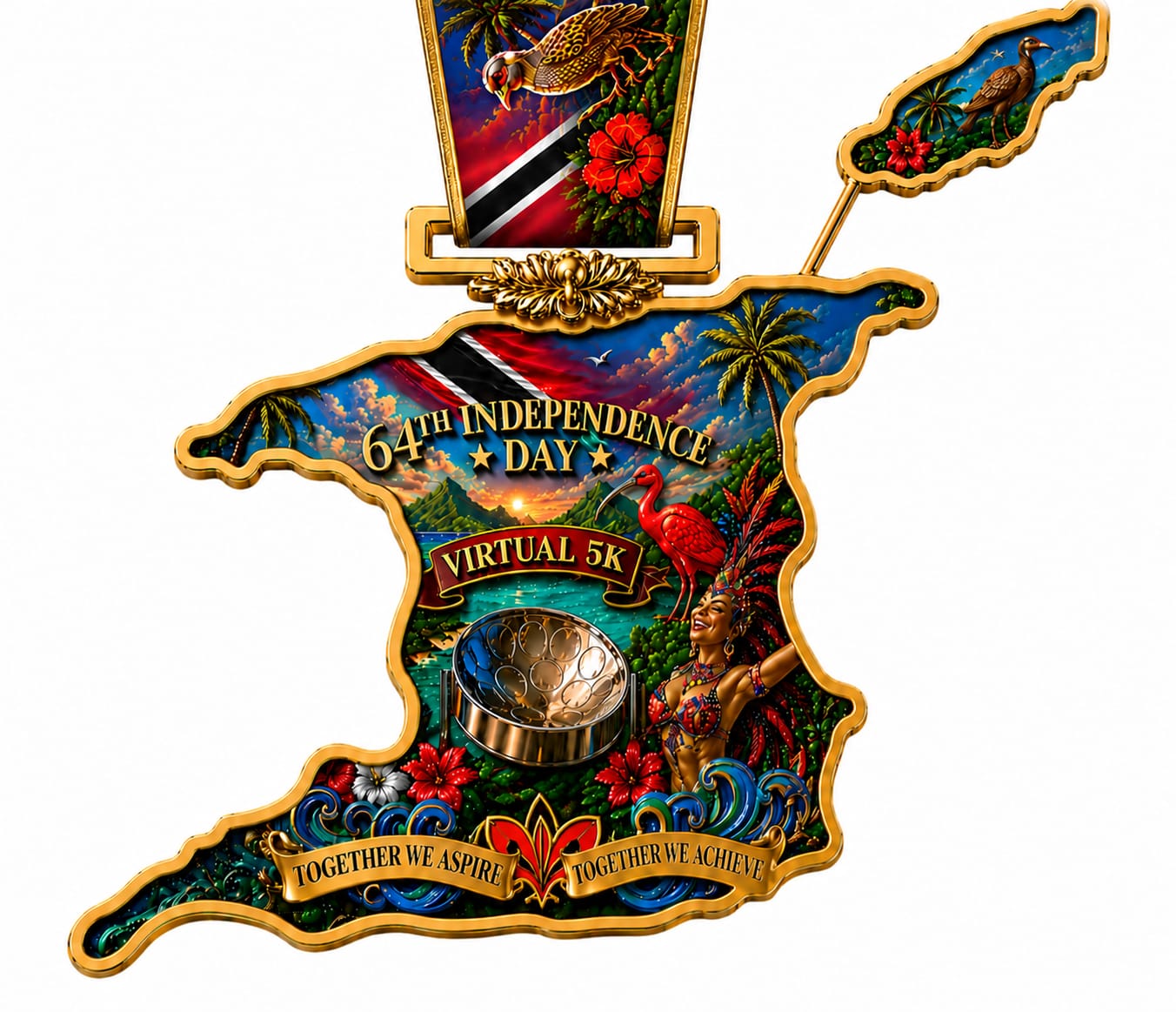 64th Independence Day Virtual 5k (Medal Only) | Island Miles